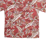 WINDHAM POINTE Mens Hawaiian Shirt Red Floral M