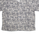 BATIK BAY Mens Shirt Black Silk Crazy Pattern 2XL