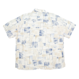 BATIK BAY Mens Shirt Cream Crazy Pattern XL