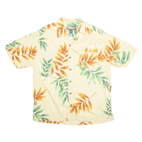 HAVANA JACK CAFE Mens Hawaiian Shirt Yellow Floral XL