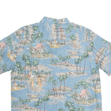 BATIK BAY Mens Hawaiian Shirt Blue Crazy Pattern L