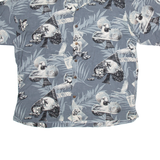 WORLD WIDE SPORTSMAN Mens Shirt Blue Crazy Pattern L