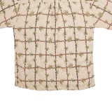 M.E SPORT Mens Hawaiian Shirt Beige Crazy Pattern XL