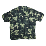 SUN CASUALS Mens Hawaiian Shirt Black Crazy Pattern XL