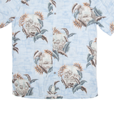 BATIK BAY Mens Hawaiian Shirt Blue Crazy Pattern S