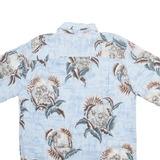 BATIK BAY Mens Hawaiian Shirt Blue Crazy Pattern S