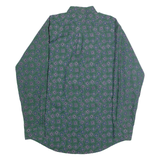 WINDRIDGE Mens Shirt Green 90s Diamond Long Sleeve M