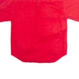 BUGLE BOY Mens Plain Shirt Red 90s XL
