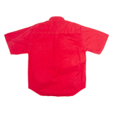 BUGLE BOY Mens Plain Shirt Red 90s XL
