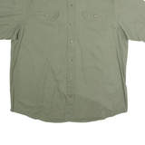 WRANGLER Mens Plain Shirt Green 90s XL