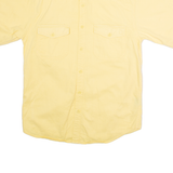 FADED GLORY Mens Plain Shirt Yellow 90s S