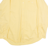 ALEXANDER JULIAN Mens Plain Shirt Yellow 90s Long Sleeve L