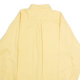 ALEXANDER JULIAN Mens Plain Shirt Yellow 90s Long Sleeve L