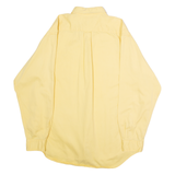 ALEXANDER JULIAN Mens Plain Shirt Yellow 90s Long Sleeve L