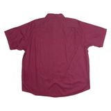 WRANGLER Mens Plain Shirt Maroon 90s XL