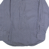 COTTON MILL Mens Shirt Blue 90s Diamond Long Sleeve L