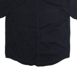 PENMANS Mens Plain Shirt Black 90s L