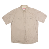 WRANGLER Mens Plain Shirt Beige L