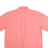 LL BEAN Mens Plain Shirt Pink 90s M
