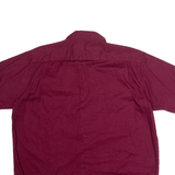 WRANGLER Mens Plain Shirt Maroon XL