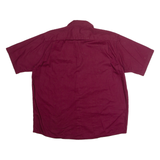 WRANGLER Mens Plain Shirt Maroon XL