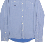 DIESEL Slim Fit Mens Shirt Blue Gingham Long Sleeve L