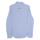 DIESEL Slim Fit Mens Shirt Blue Gingham Long Sleeve L