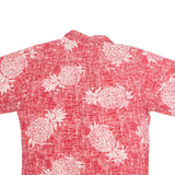 PALMWAVE Mens Hawaiian Shirt Red 90s Floral S