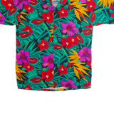 Mens Shirt Green 90s Floral S