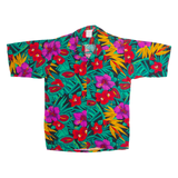 Mens Shirt Green 90s Floral S