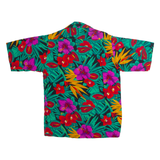 Mens Shirt Green 90s Floral S