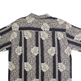 OCEAN PACIFIC Mens Hawaiian Shirt Black 90s Floral L