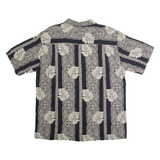 OCEAN PACIFIC Mens Hawaiian Shirt Black 90s Floral L