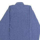 CALVIN KLEIN Slim Fit Mens Shirt Blue Check Long Sleeve S