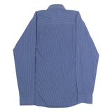 CALVIN KLEIN Slim Fit Mens Shirt Blue Check Long Sleeve S