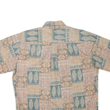 COOKE STREET Mens Shirt Brown Crazy Pattern L