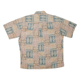 COOKE STREET Mens Shirt Brown Crazy Pattern L