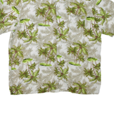 PURITAN Mens Hawaiian Shirt Grey Floral XL