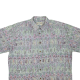 COOKE STREET Mens Shirt Grey Crazy Pattern XL