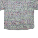 COOKE STREET Mens Shirt Grey Crazy Pattern XL