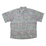 COOKE STREET Mens Shirt Grey Crazy Pattern XL