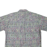 COOKE STREET Mens Shirt Grey Crazy Pattern XL