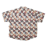 CROSSINGS Mens Hawaiian Shirt Beige Crazy Pattern XL