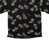 SILK ICON Pineapple Womens Shirt Black M