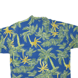 QUIKSILVER Mens Hawaiian Shirt Blue Crazy Pattern 2XL