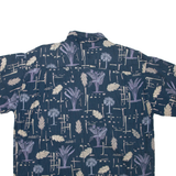 NEWPORT BLUE ISLAND Mens Shirt Blue Crazy Pattern L
