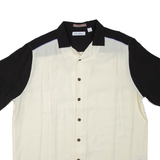 CARIBBEAN Mens Plain Shirt Cream L