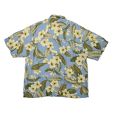 BERMUDA BAY Mens Hawaiian Shirt Blue Floral XL