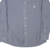 CHAPS Mens Shirt Blue Gingham Long Sleeve XL