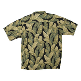 COOKE STREET Mens Hawaiian Shirt Green Floral M
